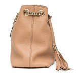 Gucci Soho Camel Leather Handbag with Tassel
