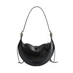 JW PEI Tessa Crushed Black Shoulder Bag