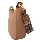Prada Vitello Daino Tan Leather Shoulder Bag
