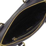 Prada Black Nylon and Saffiano Leather Handbag