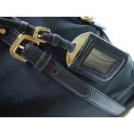 Prada Black Nylon and Saffiano Leather Handbag