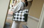 Mia K Vegan Leather Tote Bag & Wallet Set