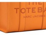 Marc Jacobs Tangerine Leather Medium Tote Bag