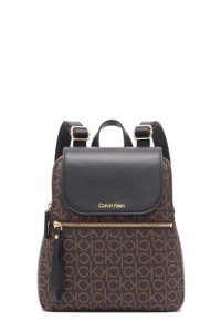 Calvin Klein Reyna Signature Flap Backpack - Multi-Color