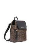 Calvin Klein Reyna Signature Flap Backpack - Multi-Color