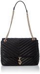 Rebecca Minkoff Edie Flap Bag in Black Gold