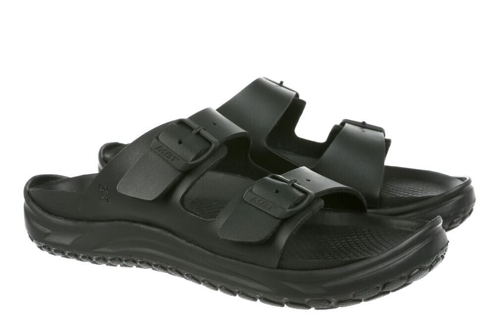 MBT Black Nakuru Recovery Sandals - Narrow