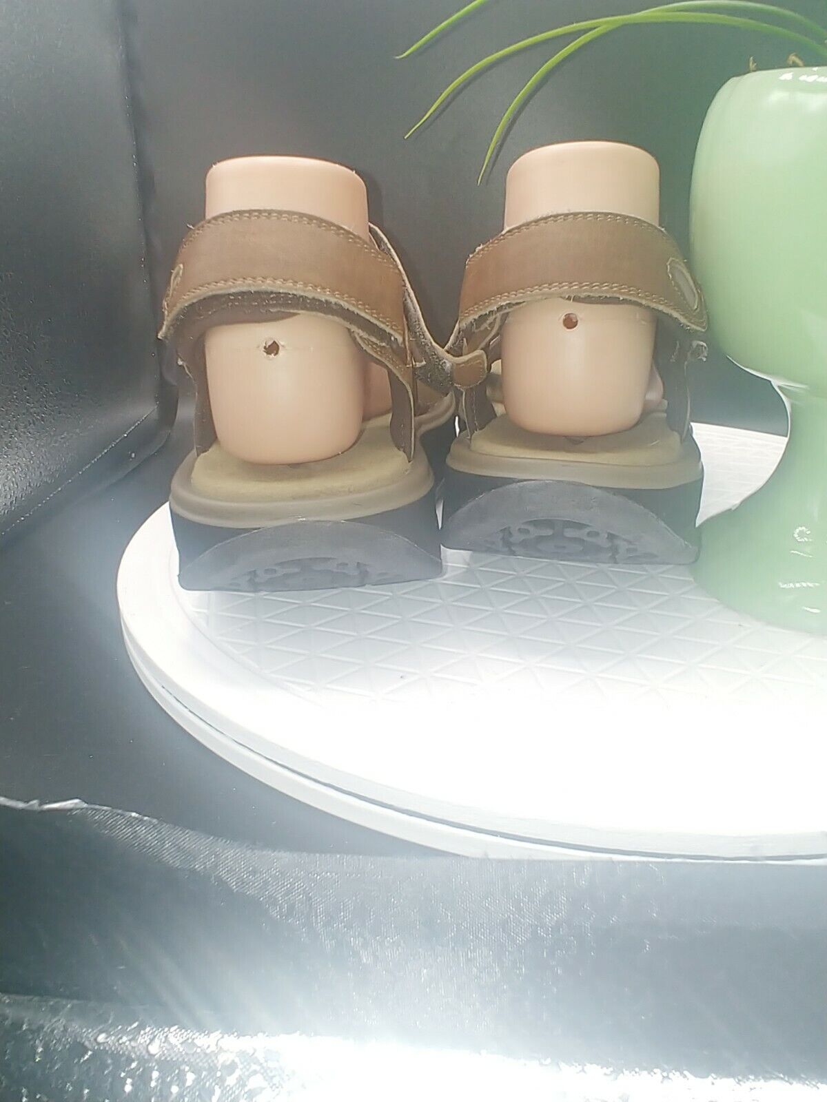 MBT Men's Brown Leather Sandals Size 9