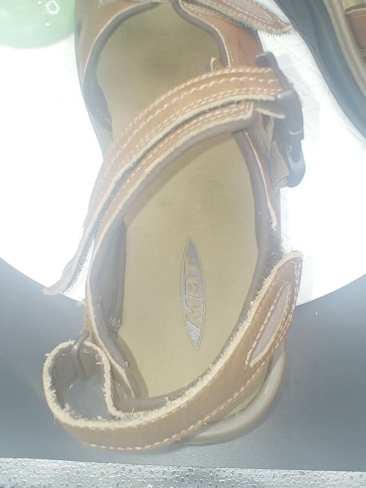 MBT Men's Brown Leather Sandals Size 9