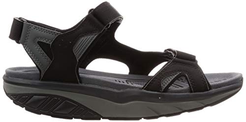MBT Men's Black Charcoal Grey Sandals