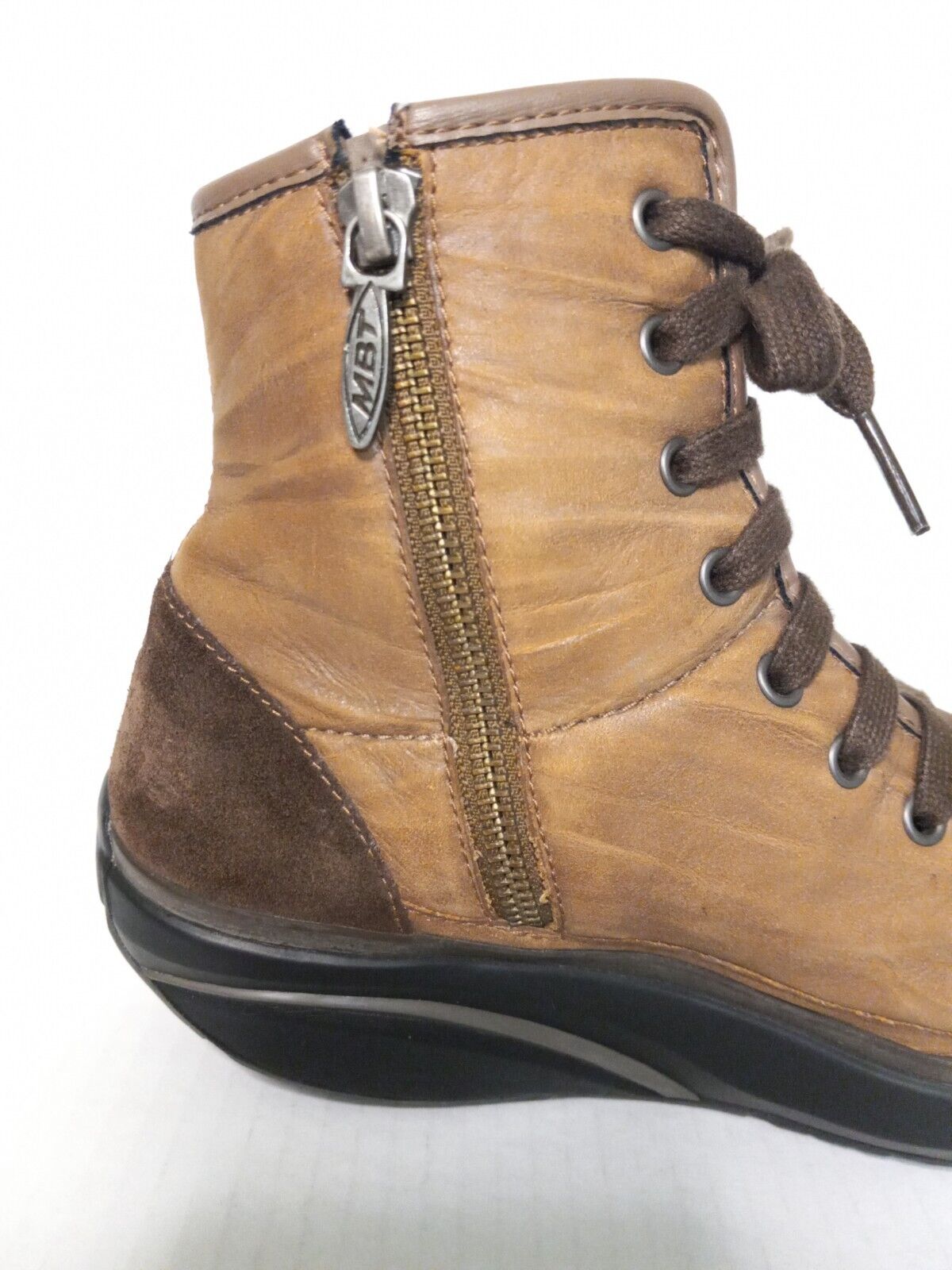 MBT Women's Light Brown Mid Boots Sz 5.5