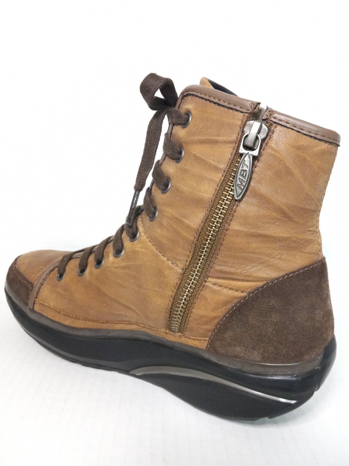 MBT Women's Light Brown Mid Boots Sz 5.5