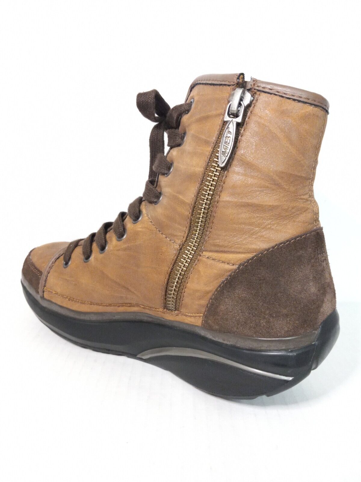 MBT Women's Light Brown Mid Boots Sz 5.5