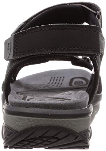 MBT Men's Black Charcoal Grey Sandals