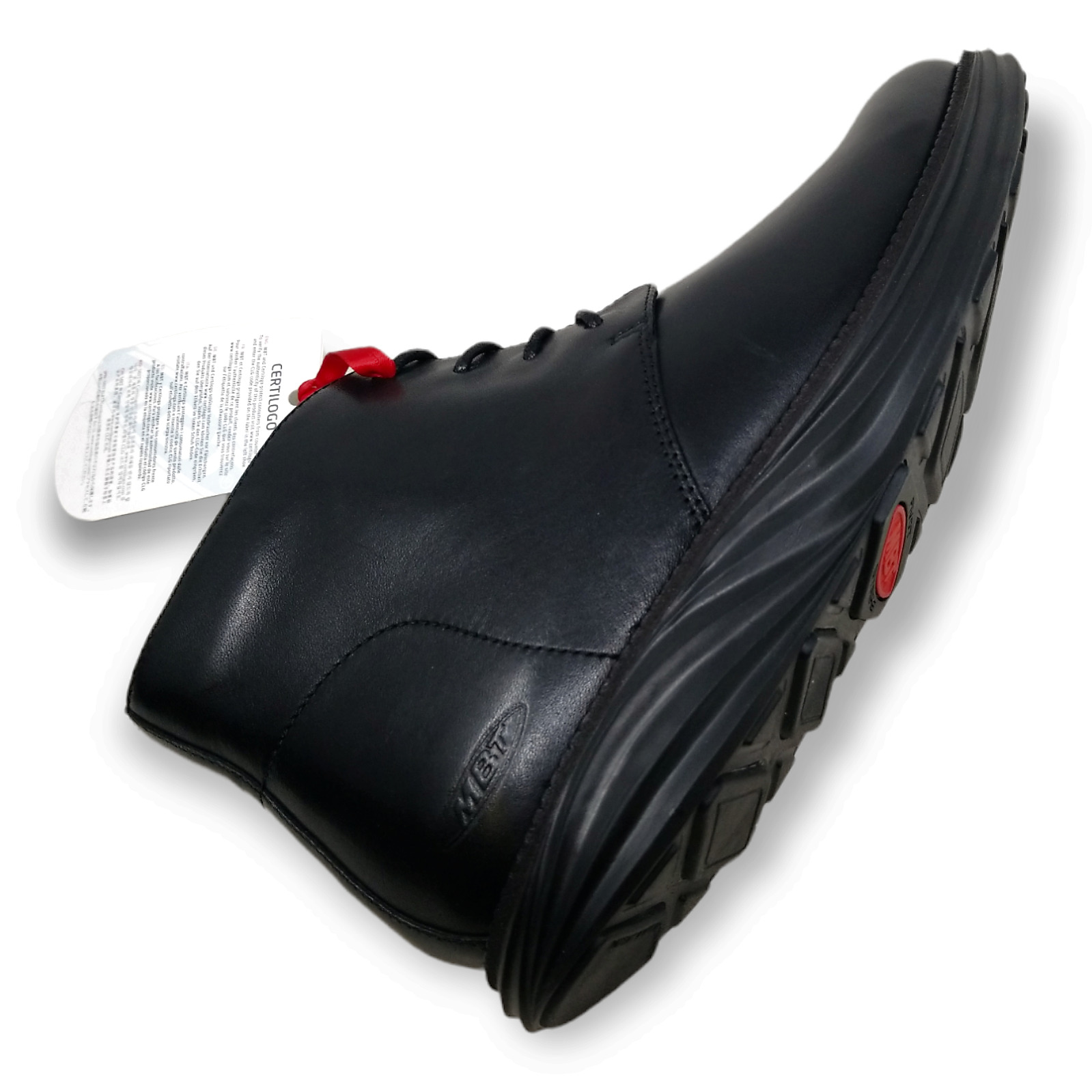 MBT Cambridge Men's Mid Cut Boot - Black Nappa Leather