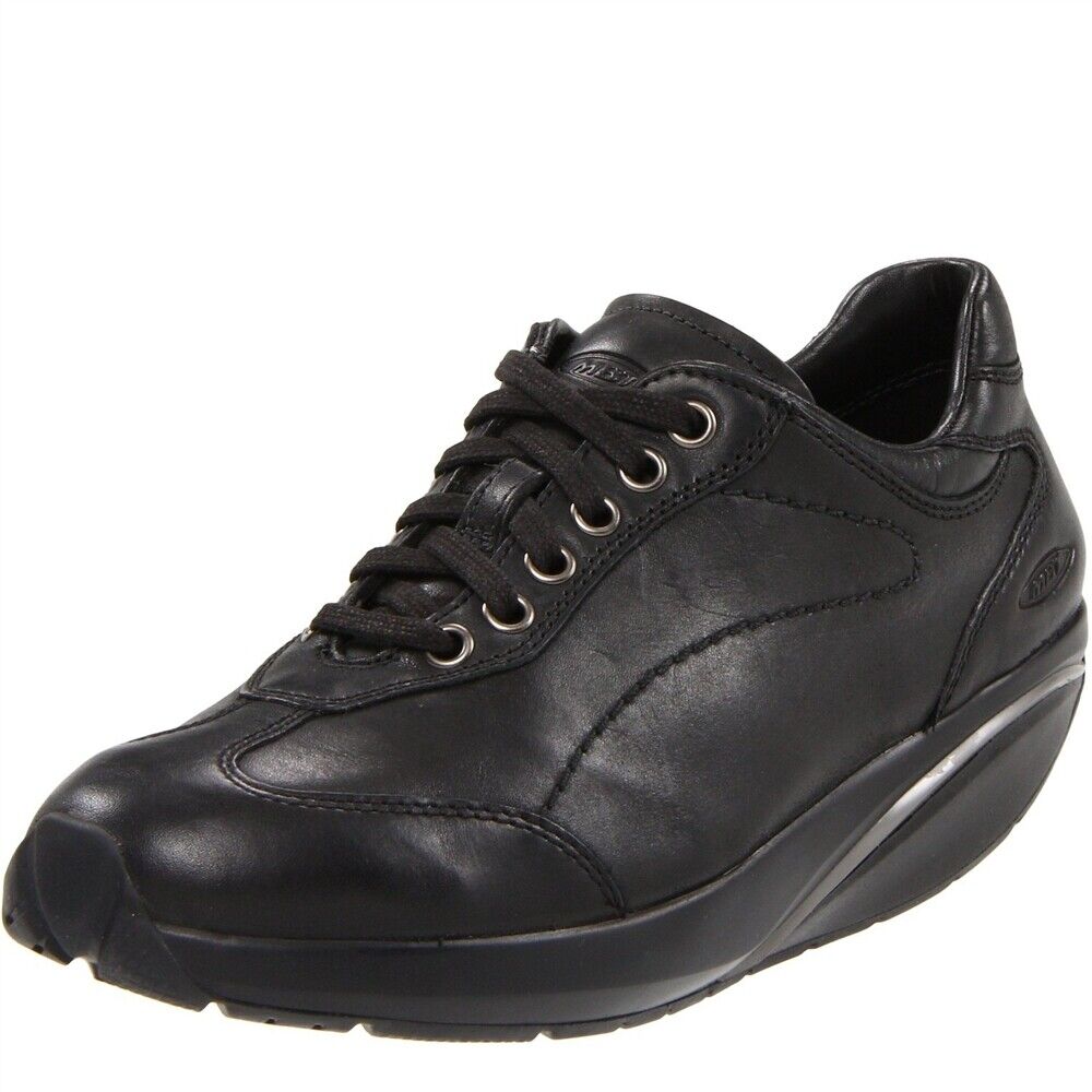 MBT Women's Pata Oxford Lace in Black Leather