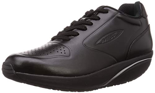 MBT Womens MBT-1997 Synthetic Leather Black Trainers 6-6.5 US