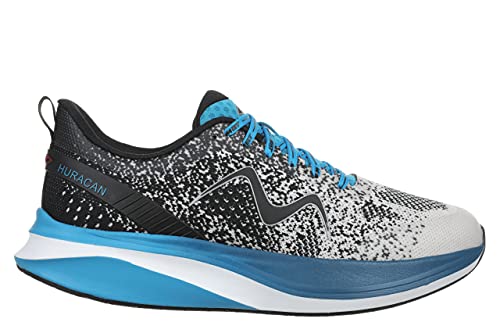 MBT Women's Huracan-3000 Rocker Bottom Running Shoe, Black/Methyl Blue - 5 M US