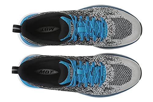 MBT Women's Huracan-3000 Rocker Bottom Running Shoe, Black/Methyl Blue - 5 M US