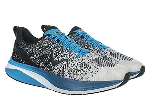 MBT Women's Huracan-3000 Rocker Bottom Running Shoe, Black/Methyl Blue - 5 M US