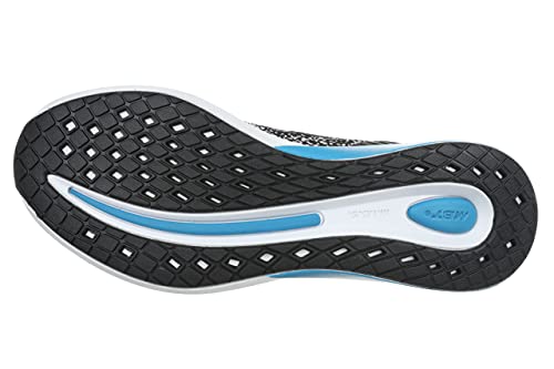 MBT Women's Huracan-3000 Rocker Bottom Running Shoe, Black/Methyl Blue - 5 M US
