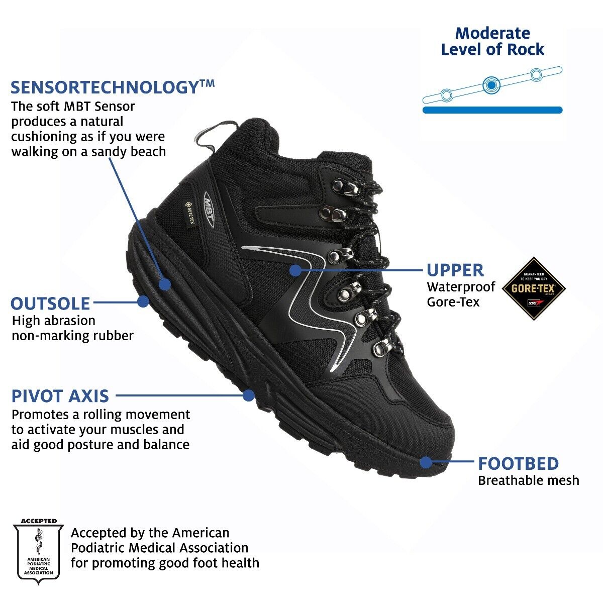 Women's MBT Gore-Tex Hiking Boot (2 Colors)