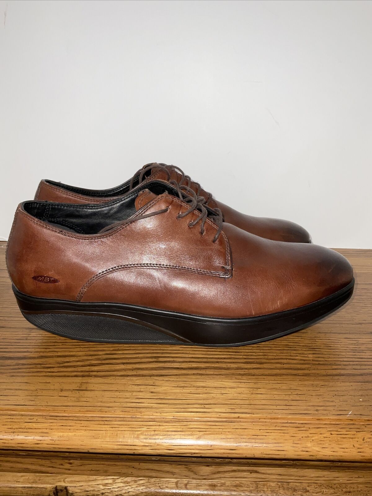 MBT Brown Leather Oxford Dress Shoes Men's 11-11.5