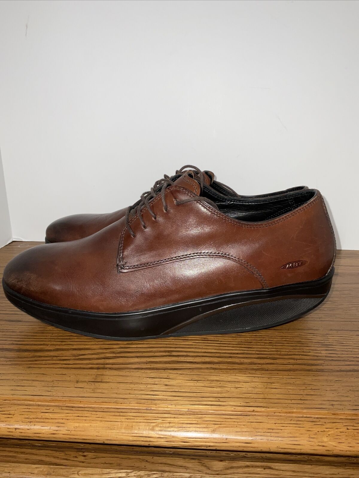 MBT Brown Leather Oxford Dress Shoes Men's 11-11.5