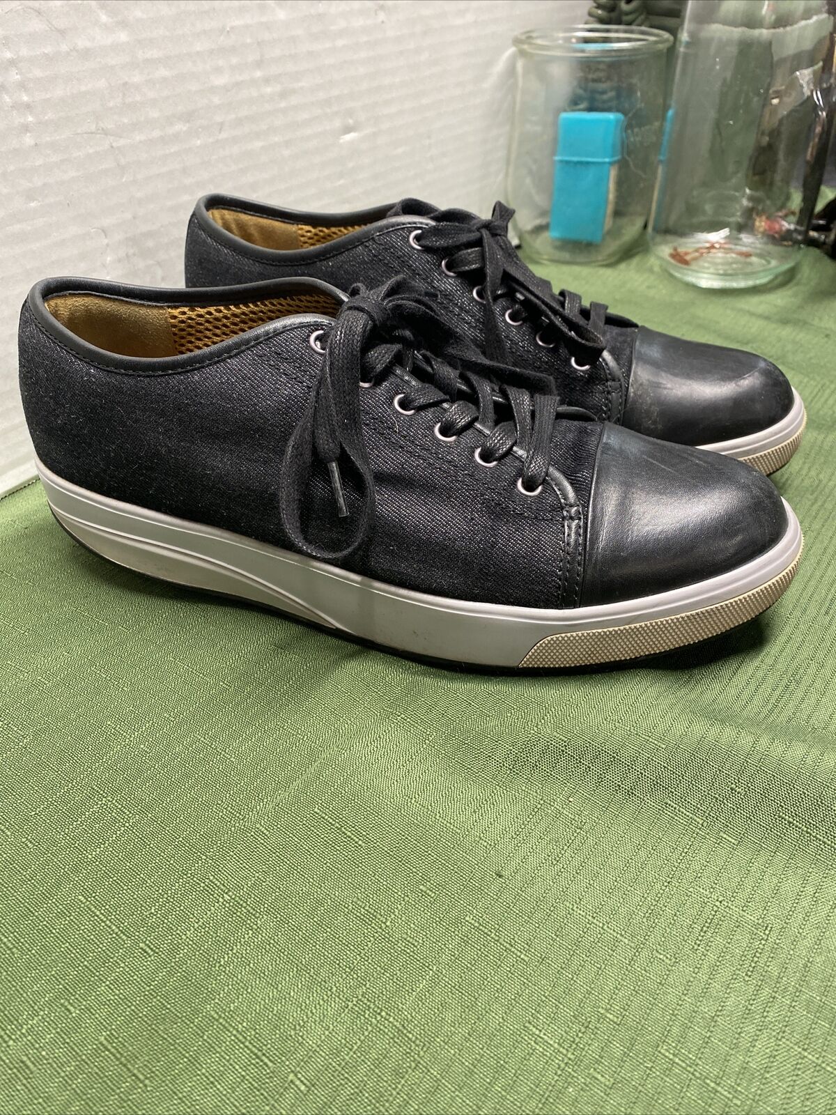 MBT Men's Leather & Canvas Comfort Shoes