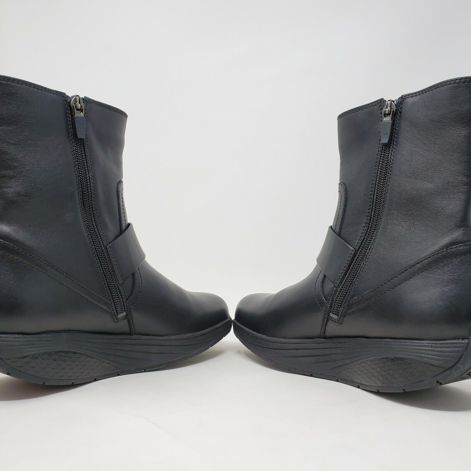 MBT Black Nappa Women's Mid Boot (Size 5-5.5)