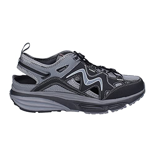 MBT Men's Closed Sandals - Black/Dk Grey