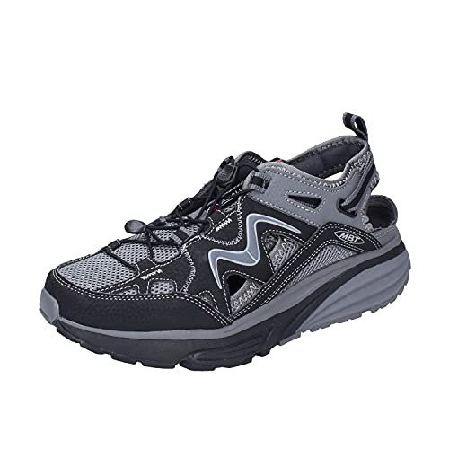 MBT Men's Closed Sandals - Black/Dk Grey
