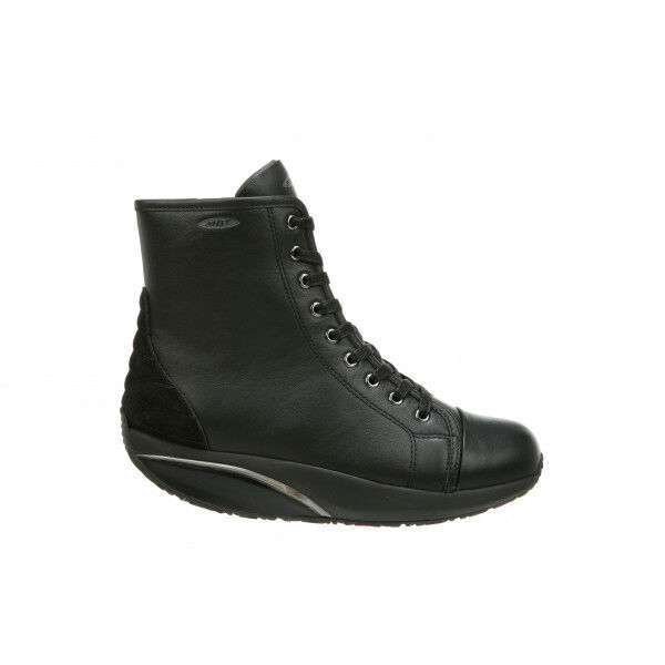 MBT Monya Black Leather Ankle Boot