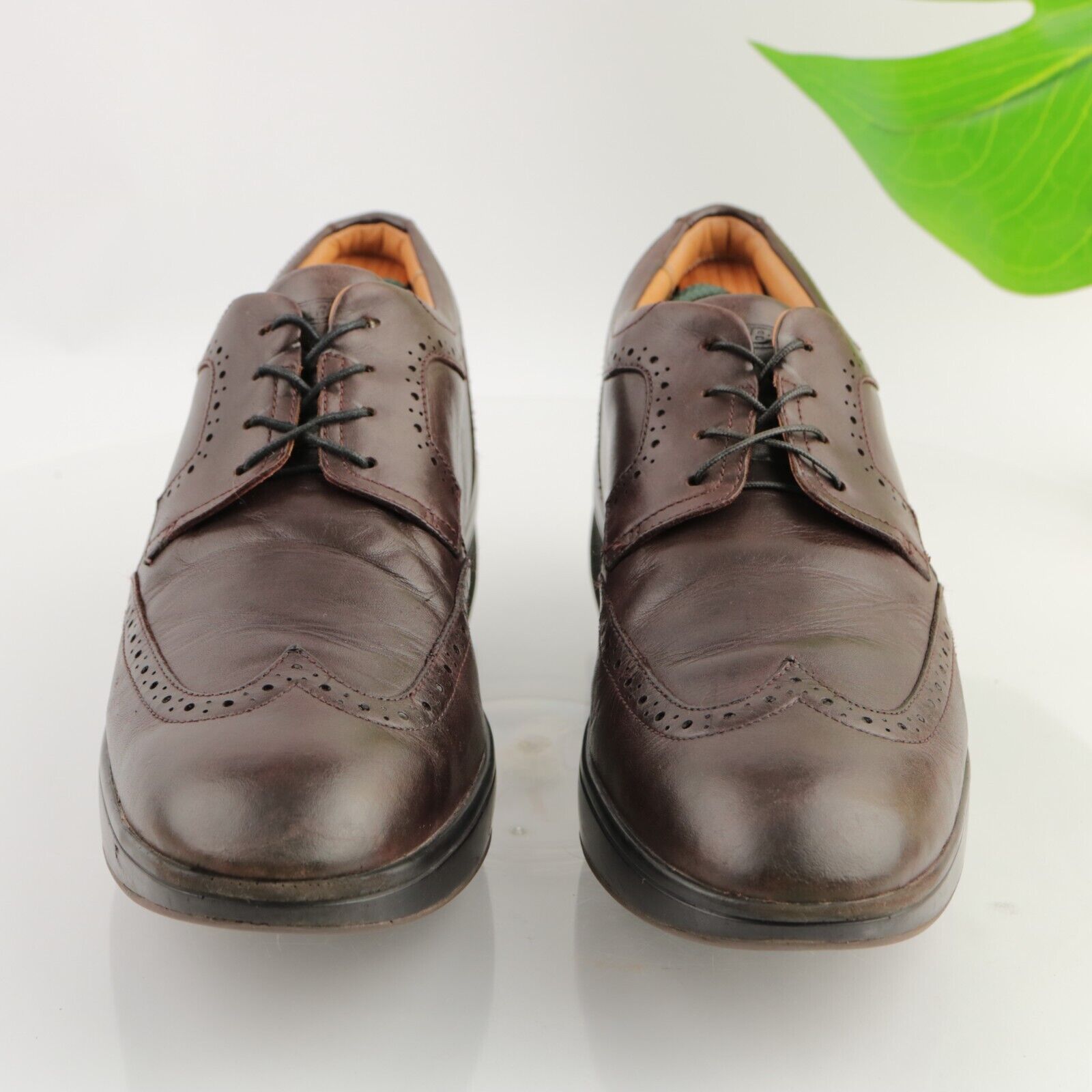 MBT Men's Brown Leather Wingtip Oxford Size 10