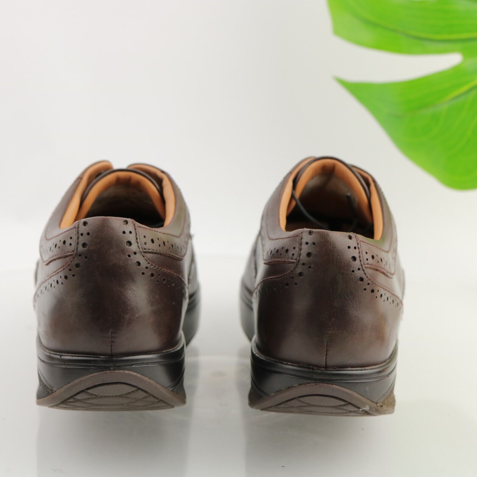 MBT Men's Brown Leather Wingtip Oxford Size 10