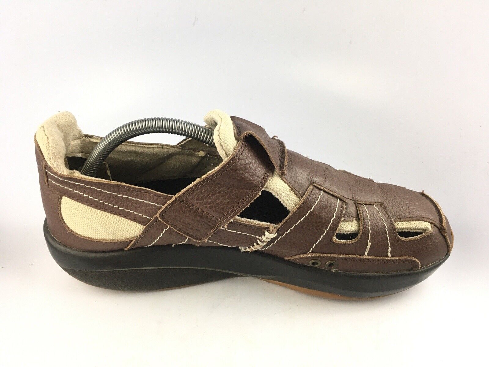 MBT Brown Leather Men's Sandal Sz 9.5