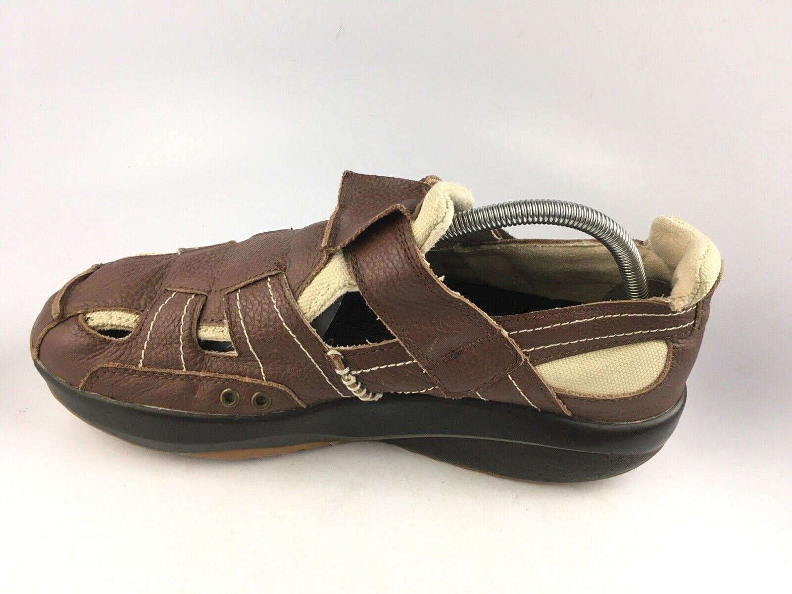 MBT Brown Leather Men's Sandal Sz 9.5