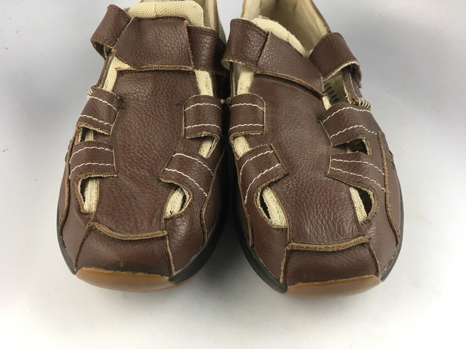 MBT Brown Leather Men's Sandal Sz 9.5