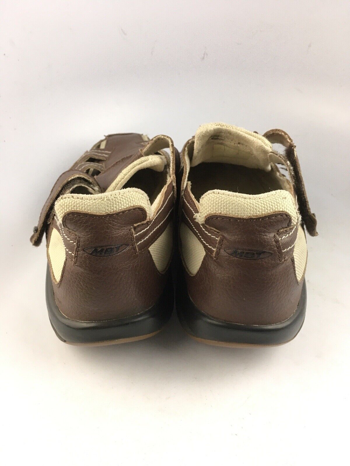 MBT Brown Leather Men's Sandal Sz 9.5