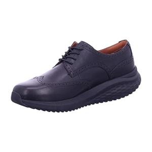 MBT Men's Black Leather Wingtip Oxford Shoes