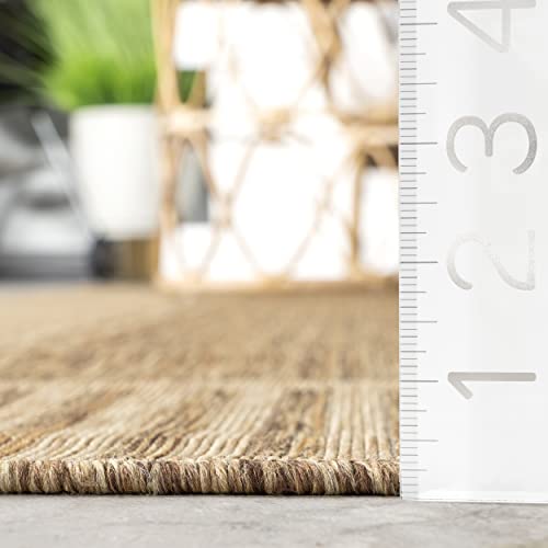 Asha Simple Border 5x8 Indoor/Outdoor Area Rug
