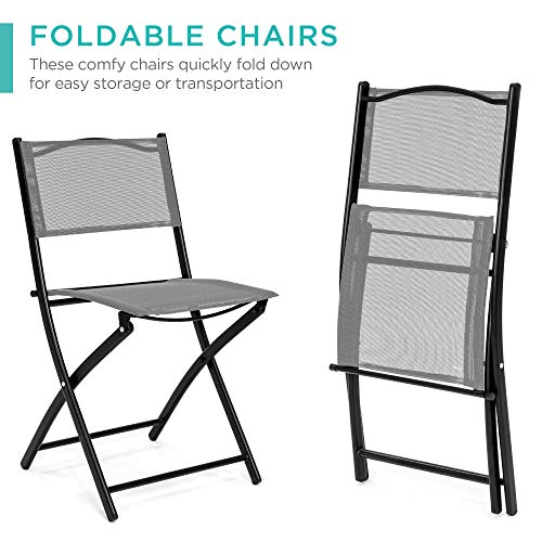 3-Piece Patio Bistro Dining Set with Chairs