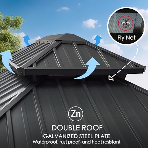 Kozyard Alexander 10' x 12' Hardtop Gazebo
