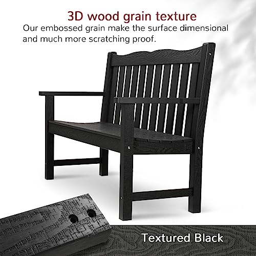 Stoog Black Outdoor 2-Person Garden Bench
