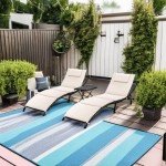 Outdoor Wicker Lounge Chairs Set with Folding Table