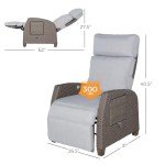 Mist Grey Outdoor Reclining Wicker Lounge Chairs Set