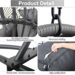 Stylish Black Hanging Egg Chair with Stand