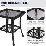 LayinSun 6-Piece Rattan Outdoor Furniture Set