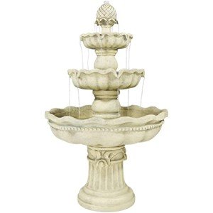 Sunnydaze 51-Inch 3-Tier Outdoor Water Fountain