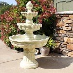 Sunnydaze 51-Inch 3-Tier Outdoor Water Fountain